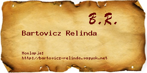 Bartovicz Relinda névjegykártya